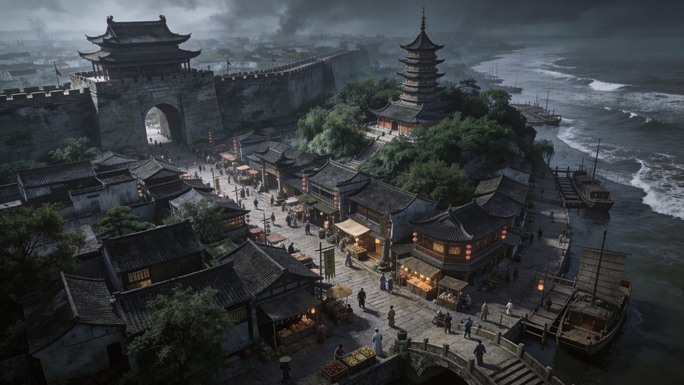 古镇场景