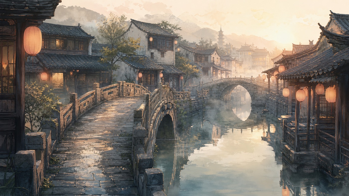 古镇场景